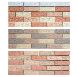 佛山外墙砖瓷砖墙砖别墅砖三色砖纸皮砖背景墙砖通体砖45*145乡村