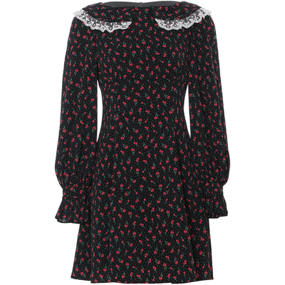 sincethen法式娃娃领连衣裙女秋