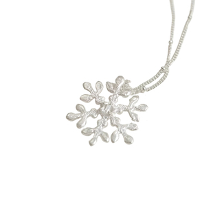 【冰晶雪花 一寸十里】纯银项链镶嵌水晶高级小众设计情人节礼物