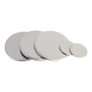 304不锈钢实心圆片平垫片无孔圆铁片金属实心平垫封管堵头片圆盘