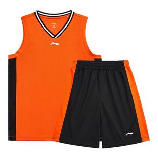 李宁童装儿童篮球套装202上衣裤子男童速干青少年夏装夏季篮球服