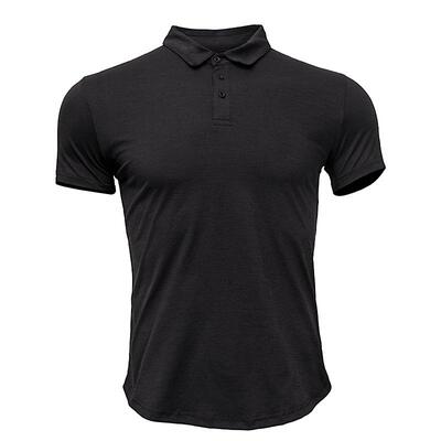 健身男速干紧身短袖polo衫定制