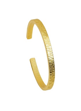 足金品质真沙金古法树纹女手镯