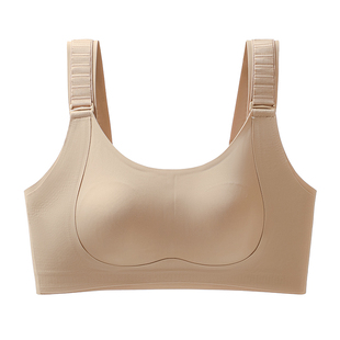 七重提拉扣调整型哺乳内衣女产后防下垂聚拢大胸显小收副乳文胸罩