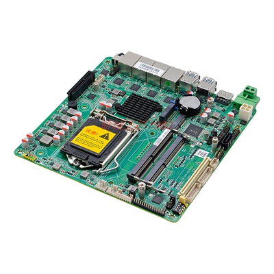 研域VG390迷你ITX工控主板6/8/9代LGA1151四网口2串机器视觉PCIE