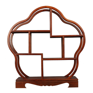 黄花梨木博古架中式多宝阁隔断实木古董架紫砂壶展示柜桌面置物架