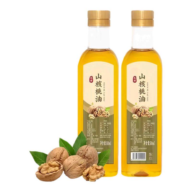 央妈精选特级纯核桃油配料100%无添加物理压榨桶装食用油家用健康