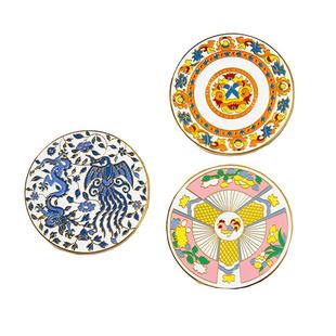 广东省博物馆外销系列小瓷盘冰箱贴创意装饰摆件精品陶瓷礼品