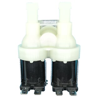 洗衣机进水阀FCS180A双头小嘴90度电磁阀AC220-240V波轮水嘴配件