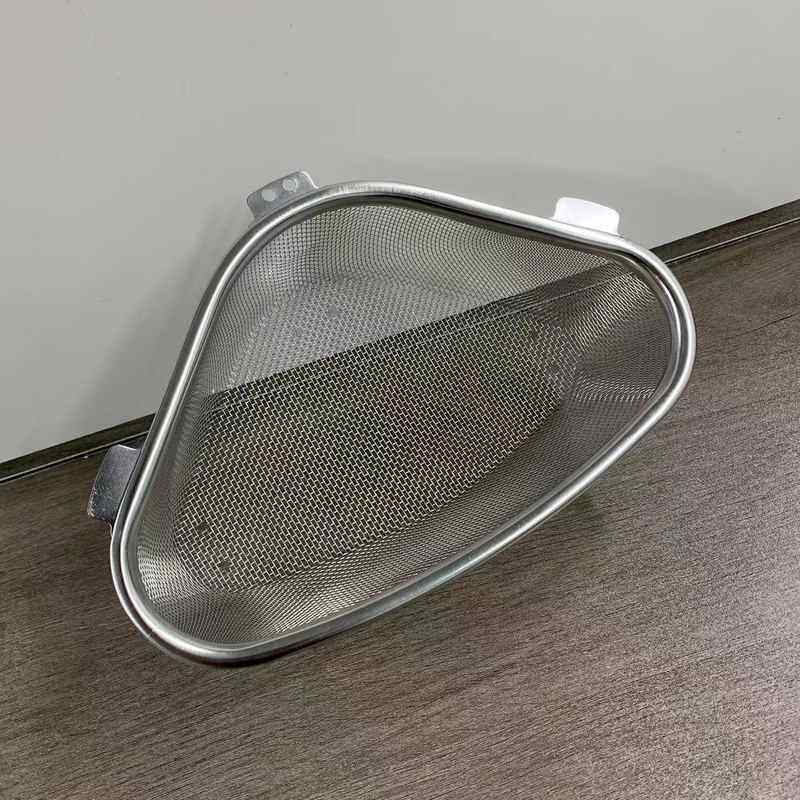 不锈钢水槽过滤网厨房三角过滤网蔬菜家水池收纳沥水网兜篮架水果