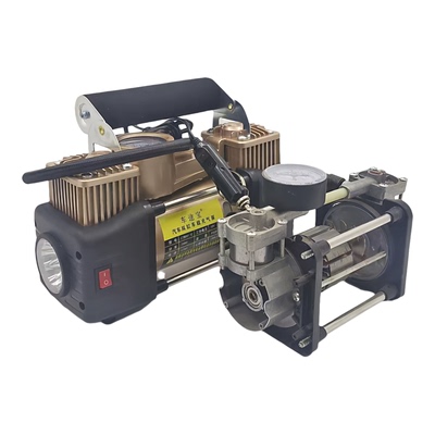 电动车双缸修车换胎大功率充气泵