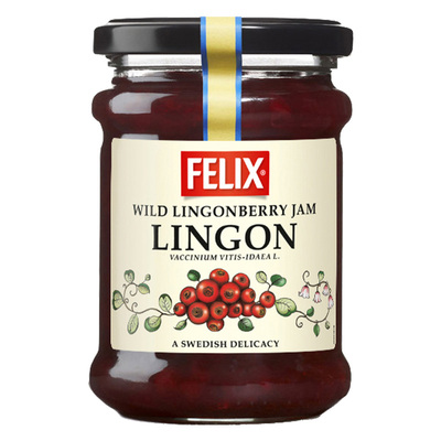 Felix瑞典0脂肪越桔酱无麸质