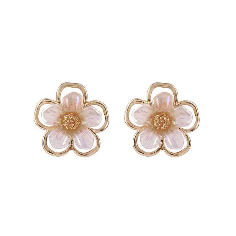 韩国网红轻奢风双层花蕊贝壳花