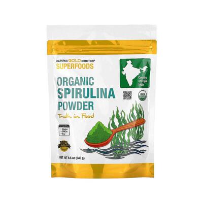 香港直发iHerb california gold nutrition有机螺旋藻粉240克