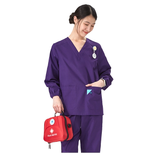 蝶芭朵洗手衣女长袖刷手服手术衣手术室工作服男短袖医护人员套装