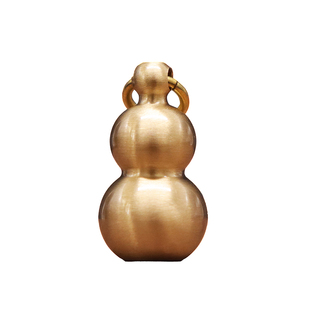 纯黄铜葫芦钥匙扣朱砂转运五帝钱随身挂件开口大小号招财饰品礼物