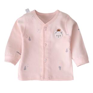 新生婴儿宝宝内衣纯棉上衣春秋冬款秋衣秋裤对开单件打底服睡衣新