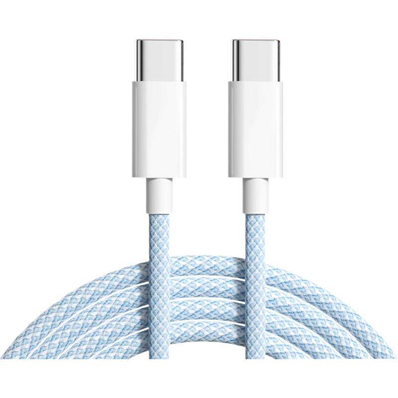 双头Type-c数据线tpyec超级快充线pd充电器线适用华为全系安卓手机平板tpc充电线加长编织typec车载ctoc