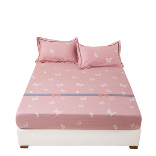 100%纯棉全棉床笠床罩席梦思床垫套定制尺寸1.5x1.9x2薄款棕垫190