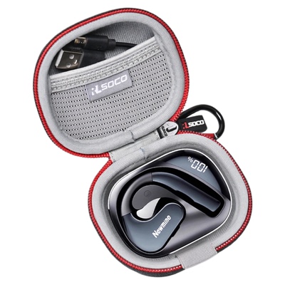 适用纽曼TWS-Q12耳机保护套气骨传导开放式蓝牙耳机保护盒纽曼WS-Q12蓝牙耳机保护壳防水抗压蓝牙耳机套硬壳