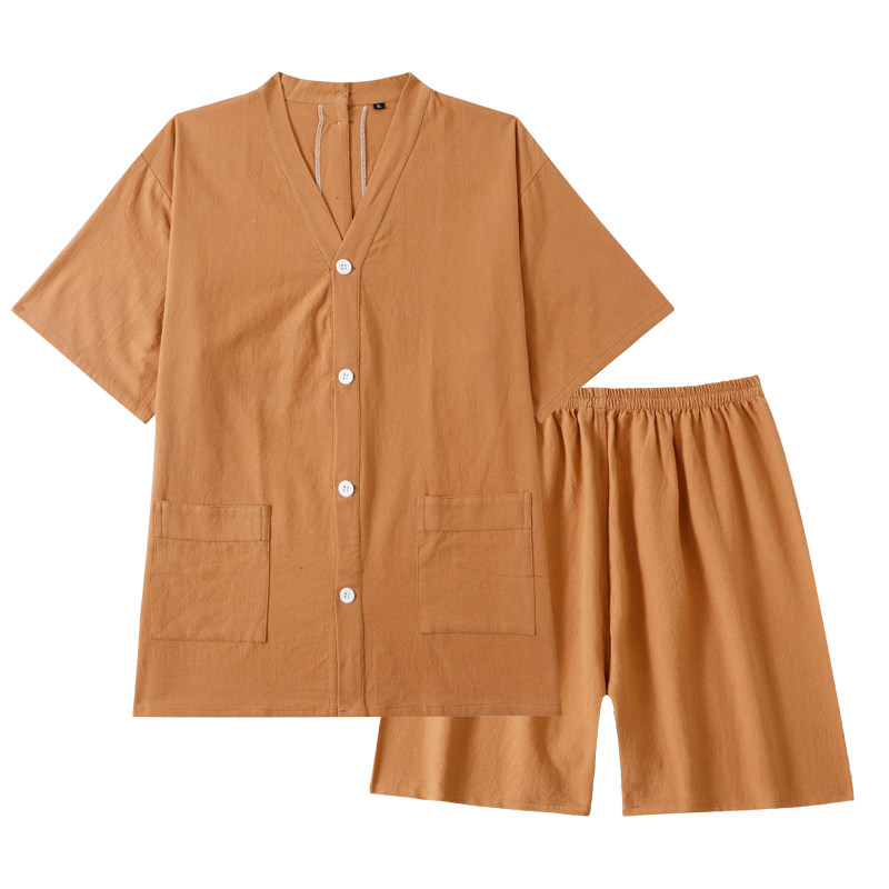 艾灸服女背开理疗针灸衣服男开扣按摩纯棉前后开衫情侣家居汗蒸服