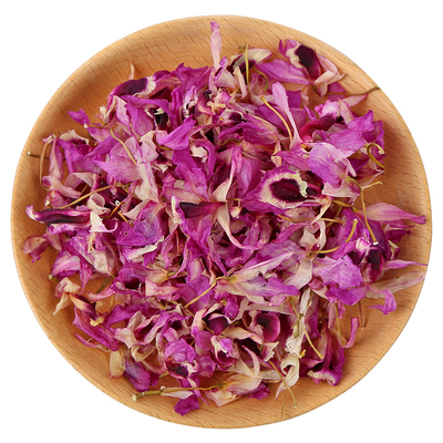 云南喇叭唇紫色石斛花茶干花茶新鲜特级龙陵紫花石斛花泡茶紫金钗