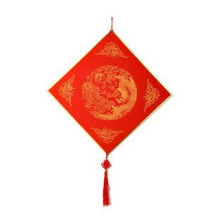 特惠10个装福卡福字纸加厚蜡染宣纸斗方硬卡挂件空白对联纸春联纸书法手写福字新年中国结挂饰写福字的卡纸