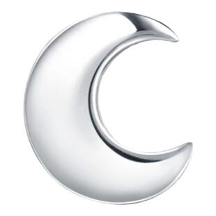 PROMESSA周生生Pt950铂金月亮单只耳钉89815E