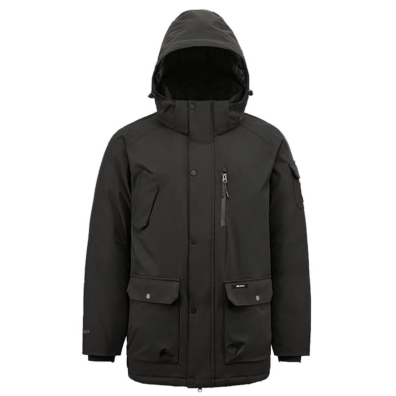 君羽鹅绒服男中长款冬季加厚工装