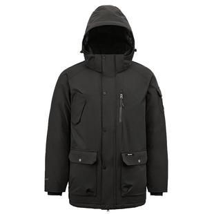 君羽户外鹅绒服男中长款800蓬白鹅绒冬季加厚鹅绒羽绒服男外套159