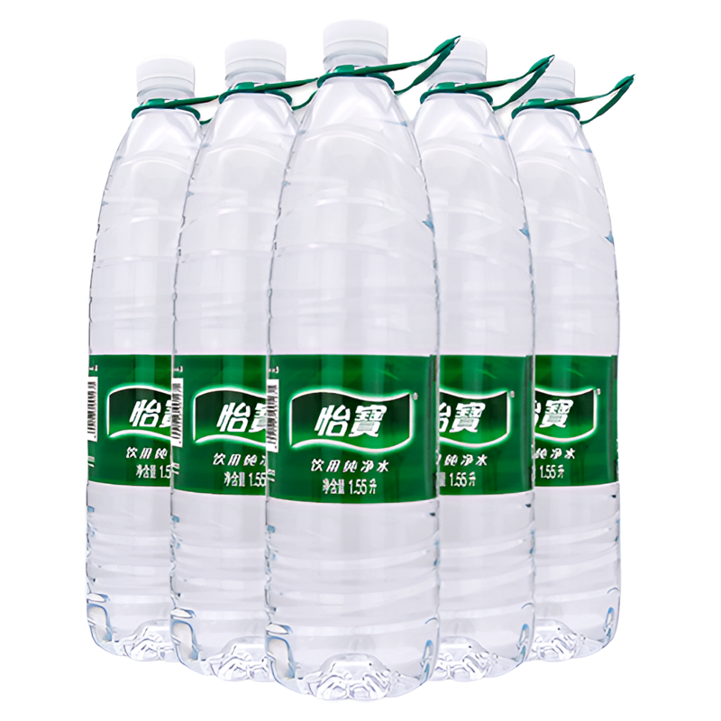怡宝纯净水饮用水1.55L*12瓶大瓶1.55L*12瓶整箱家庭装非矿泉水