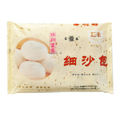 早餐扬州细沙包五丰富春豆沙包