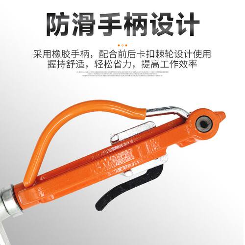 不锈钢扎带工具螺杆式手摇式扎带钳扎带枪船用电缆钢带收紧切断器