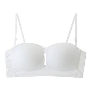 无肩带内衣女防滑聚拢上托性感纯欲胸罩无痕舒适透气小胸薄款文胸