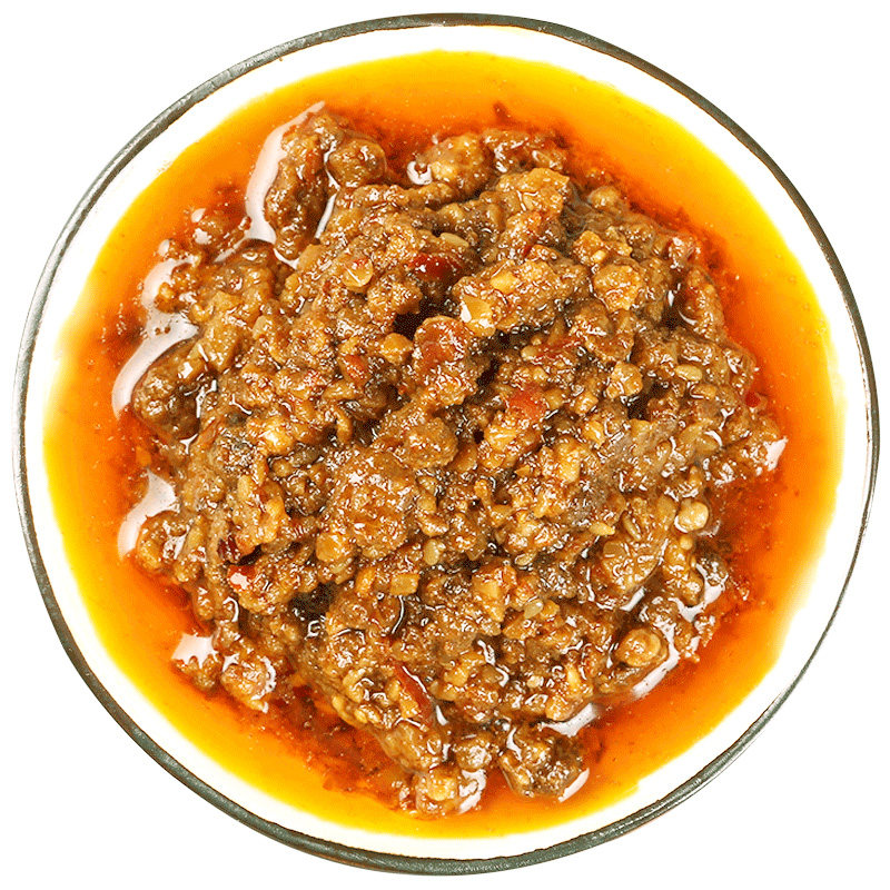 藤椒牛肉酱商用火锅蘸料桶装45斤