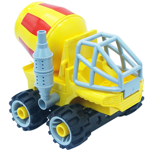 大颗粒百变拼插组装积木螺丝刀教具工程车吊车铲车挖掘车男孩玩具