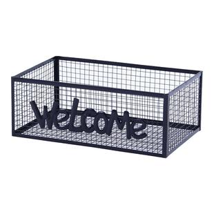 铁艺收纳筐铁框厨房网格收纳篮桌面零食收纳盒杂物篮子小大号定制