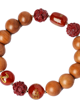 【热卖榜单】真桃木三合六合手串