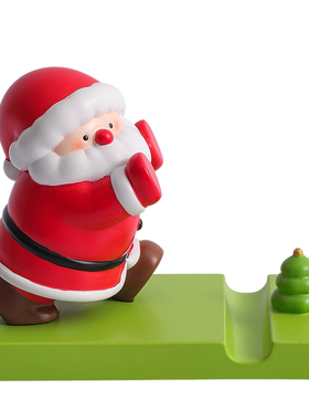 圣诞老人周边手机支架摆件