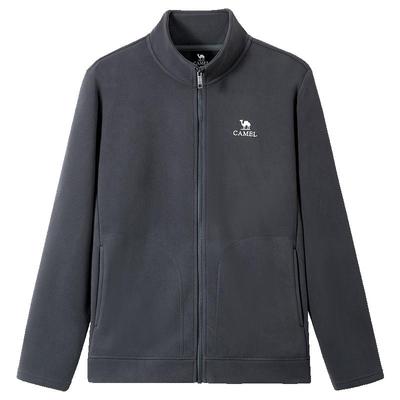 骆驼户外冲锋衣内胆抓绒衣外套男