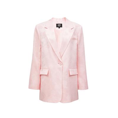 tq区绫致Vero Moda西装外套女25春夏平驳领花朵暗纹百搭时尚潮流