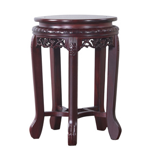 实木凳子家用圆凳餐桌凳板凳时尚创意中式酸枝木凳子餐厅简约现代