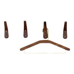 实木挂钩挂衣钩壁挂落地衣帽架挂钩配件挂衣钩排钩创意实木挂衣