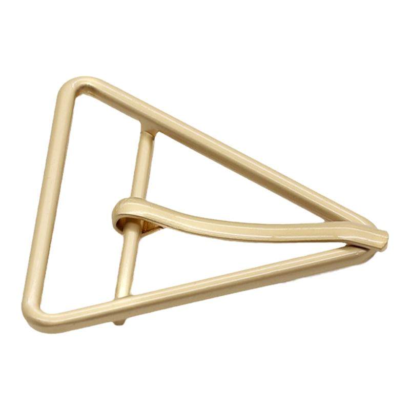 三角形金属腰带调节扣三档针扣日字扣女大衣外套腰带装饰五金配件