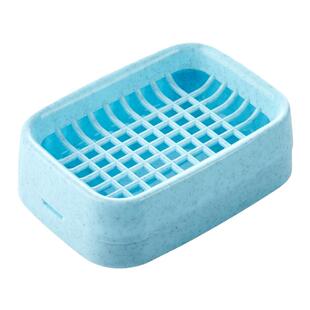 肥皂盒免打孔可爱创意网格沥水双层香内衣皂a台面塑料