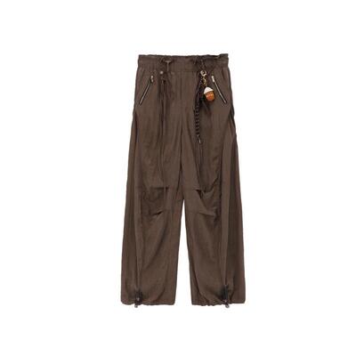 REVAN芮范设计师款做旧卡其色气球工装裤RL31301133