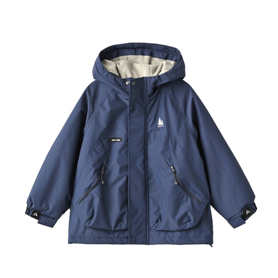 中大童摇粒绒外套连帽上衣