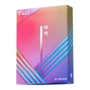【X1彩虹】瑜慈花切扑克牌魔术纸牌练习牌黑芯纸扑克彩虹高颜值