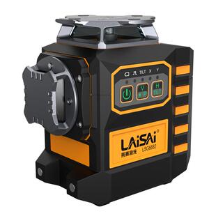 莱赛激光12线水平仪高精度强光细线高亮6682电子调平水仪贴墙地仪