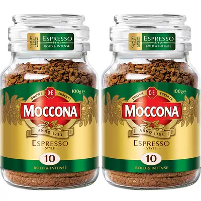 摩可纳速溶咖啡冻干黑咖100g*2瓶